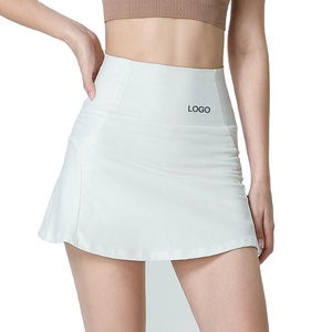 Nuevo Tipo de faldas de golf y tenis para mujer, dos en uno, resistentes a la decoloración y cómodas, bolsillos con logotipo personalizado de poliéster, precio atractivo - Product Image 1