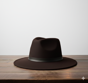 Sombrero Fedora Vaquero de Cuero de Primera Calidad, Color Personalizado, Hecho a Mano, Ala Ancha, Ajustable, Logotipo Personalizado, Diseño Profesional - Product Image 1