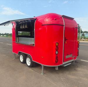 Remorque alimentaire mobile entièrement équipée en acier inoxydable, camion de crème glacée, état neuf, service rapide, garantie de 3 ans - Product Image 2