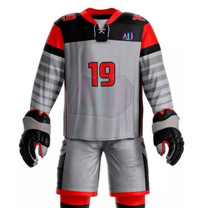 Uniforme de Hockey sobre Hielo Personalizado, Servicio OEM, Disponible al por Mayor, 100% Poliéster, Absorbe la Humedad, Transpirable, Tallas, Colores y Diseños Personalizados - Product Image 5