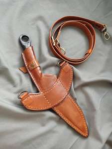 Cuchillo de Supervivencia Hecho a Mano de Acero al Carbono con Funda de Cuero Personalizable, Cuchillo de Cocina para Uso en Exteriores, Compatible con OEM - Product Image 5