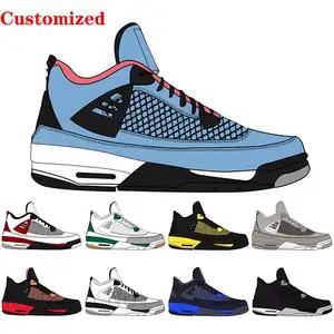 Hot Style Custom Fashion Designer Retro 4 style Shoes Hombres Mujeres Baloncesto Zapatos Zapatillas de deporte