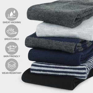 5 par/lote de calcetines para correr para hombre, informales, para deportes al aire libre, algodón, naranja, rayas rojas, compresión, negro, 15 estilos, viaje, gran oferta - Product Image 2