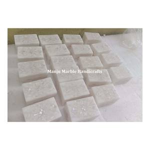 Nouvelle boîte d'incrustation de marbre de Collection de cadeaux de fantaisie classique traditionnelle avec nacre naturelle polie pour la boîte de rangement de bijoux - Product Image 6