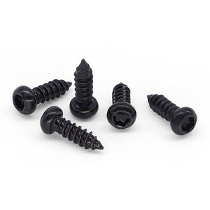 Tornillo Autorroscante de Cabeza Redonda Hexagonal Torx de Acero Negro M2 X 4mm M2.3 M2.6 M3 M3.5 M4 M5 M6 - Product Image 1