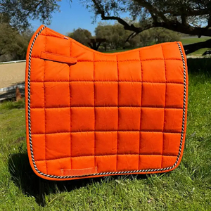 Almohadillas de sillín de caballo de salto inglés de alta calidad personalizadas al por mayor, equipo de doma de algodón transpirable, polialgodón, equitación de moda - Product Image 4