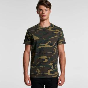 Camiseta de Hombre, 100% Poliéster, Tejido de Punto, Corte Holgado, Cuello Redondo, Manga Corta, Estampado Digital de Camuflaje, Anti-Pilling, Secado Rápido - Product Image 1