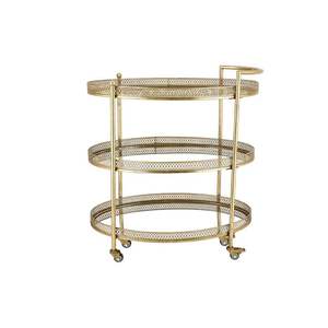Chariot de service de luxe pour hôtel et restaurant Chariot décoratif et élégant avec roue Facile à transporter Article de décoration pour la maison - Product Image 2