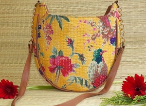 Bolsa de Mensajero de Algodón de Primera Calidad, Estilo Vintage, Hecha a Mano, con Bordado Vintage, Estilo D, Bolsas Kantha Estampadas de Algodón - Product Image 5