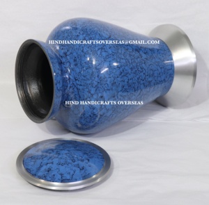 Urnes funéraires en aluminium de style américain de haute qualité pour cendres humaines, fournisseur indien d'articles funéraires faits à la main - Product Image 4