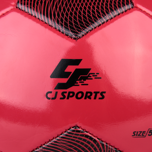 CJ Sports Ballon de football vietnamien cousu à la machine en PVC rouge durable 280-320g pour l'entraînement/le match - Product Image 2