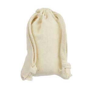 Elegante bolso de mano de algodón puro de lujo con cordón ecológico con malla y lino para promociones disponibles para la venta - Product Image 1