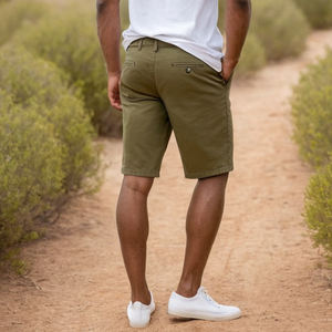 <b>Mens</b> Cotton Twill <b>Shorts</b> Stylish Casual Knee Length <b>Shorts</b> with Pockets Durable <b>Lightweight</b> Comfortable Perfect for Sports Wear - Product Image 5