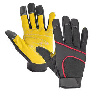Guantes de Trabajo de Cuero con Protección para las Manos para Trabajos Industriales, de Jardinería, Construcción y Mecánicos - Product Image 1