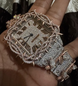 New VVS Moissanite Diamond Leather Strap Luxury Automatic Mechanical <b>Watch</b> for Men ETA Movement Sapphire Crystal Indian - Product Image 6