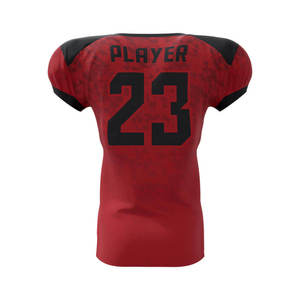 Uniforme de football américain personnalisé à manches courtes, 100% polyester, respirant, séchage rapide, service OEM/ODM, couleur personnalisée - Product Image 4