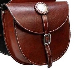Meilleure vente de sac de selle de cheval en cuir véritable de haute qualité Western Trail Tooling Carving - Product Image 3