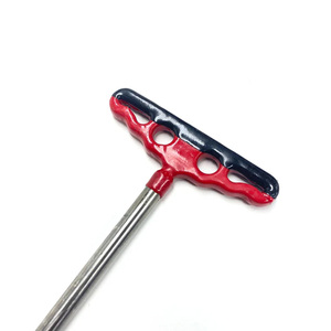 Karabuk-Varillas de acero inoxidable para reparación de abolladuras, herramientas de PDR con mango en ángulo de doble curva de 12mm de diámetro, 5/16 110cm - Product Image 5