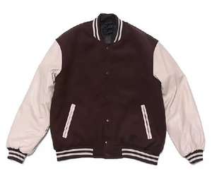 Chaqueta Letterman con Mangas de Cuero, Diseñada para un Estilo Vintage, Ofrece un Ajuste Estructurado y una Apariencia Casual Icónica - Product Image 4