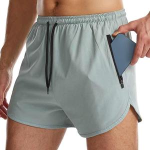 Short de gymnastique athlétique de haute qualité, design de logo personnalisé, short d'entraînement d'été léger et respirant pour hommes, vente en gros - Product Image 4