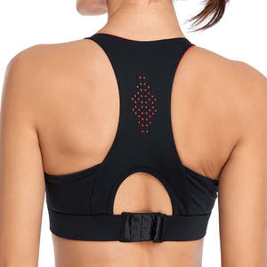 Sujetador deportivo transpirable de secado rápido para mujer, soporte medio, para Yoga y correr, encuadernación en contraste, colores personalizados, venta al por mayor - Product Image 6