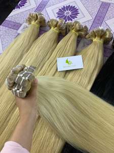 Cinta en cabello Real, extensiones de cabello humano 100% vietnamita, en mechones de cabello, precio de fabricante - Product Image 3