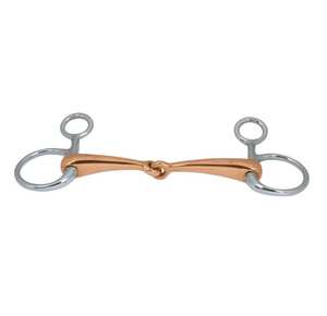 Nouveauté équipement d'équitation personnalisable en gros anneau lâche en fer doux mèche avec incrustation de cuivre et logo personnalisé - Product Image 1