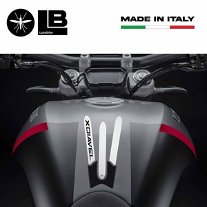 Adesivo per serbatoio in resina Gel di carbonio 3D compatibile con adesivi per motocicli DUCATI XDIAVEL eleganti per moto - Product Image 2