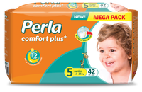 PERLA Unisexe XXL Pack Jumbo Couches jetables non tissées de haute qualité Surface sèche Super absorbantes Côtés extensibles anti-fuites