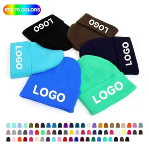 Gorro de Punto Suave de Alta Calidad, Diseño de Bloques de Color con Estampado Digital, Puño Doblado, Estilo Urbano Atrevido, Lazos Casuales - Product Image 2