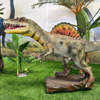 Modèle réaliste de dinosaure animatronique électrique d'intérieur en métal pour parc d'attractions centre commercial parc d'aventure garderie d'aéroport