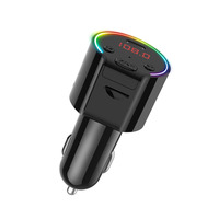 Auto-Elektronik Bluetooth Auto-Kit USB-Autoladegerät 4 Anschlüsse Schnellladung Autoladegerät für Smartphones QC 3.0 Ladegerät