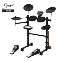Vente en gros kit de batterie électrique pour débutant 4 tambours 3 cymbales instruments de musique professionnels batterie électronique
