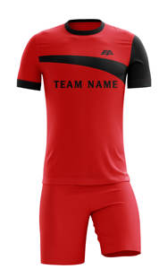 Uniformes de fútbol personalizables de alta calidad Nuevo diseño de conjunto con logotipo Hecho Tejido de poliéster duradero Bajo MOQ Disponible Servicios OEM - Product Image 2