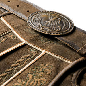 Vêtements pour hommes Vêtements et accessoires Shorts brodés en cuir Lederhosen à la mode, durables et légers - Product Image 5