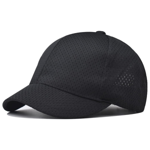Casquette de baseball à bord court, chapeau d'entraînement à bord court uni réglable chapeau de pêche athlétisme chapeau de camionneur maille - Product Image 1