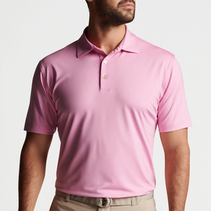 Alta calidad 100% algodón hombres para Polos diseño personalizado antiarrugas con logotipo bordado sólido último estilo de moda - Product Image 4