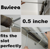 Barre de tension pour porte de garage en acier galvanisé de 17 pouces, outil de tensionnement résidentiel, design moderne et durable