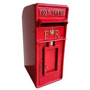 North Pole Letter Box Christmas Holiday Decorative Metal Posts Mails Newspaper Magazines Receiving Case Outdoor Public Post Box - Product Image 5
