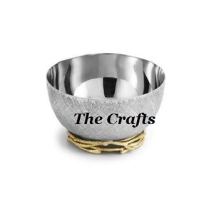 <b>Set</b> Of Two Round Shape Chocolate Serving Bowl In Aluminium Gold Polished <b>Food</b> Serving Bowl For Tableware Use - Product Image 3