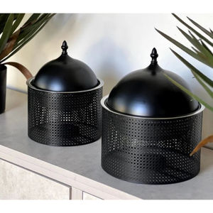 Casserole de service en acier inoxydable doré Vaisselle moderne Présentoir à desserts pour buffet et fêtes de mariage - Product Image 2