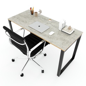 โต๊ะทำงานไม้และโลหะทรงสี่เหลี่ยมสไตล์โมเดิร์นมินิมอล 140x60 ซม. - Product Image 2