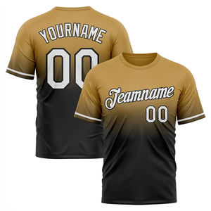 El mejor diseño de moda para hombres de secado rápido ligero transpirable impermeable camisetas de fútbol personalizable 100% poliéster ropa de fútbol - Product Image 3