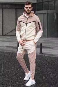 ชุดวอร์มออกกำลังกายสีดำสำหรับผู้ชาย ผลิตแบบ OEM ขายส่ง ผ้าฝ้าย 100% ชุดจ็อกเกอร์ ตกแต่งด้วยลูกปัด ผลิตในปากีสถาน สำหรับฤดูใบไม้ร่วง - Product Image 2