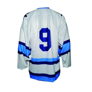 Venta al por mayor en blanco en línea barato cómodo sublimado jóvenes niños hombres Vintage personalizado práctica hockey sobre hielo Jersey - Product Image 2