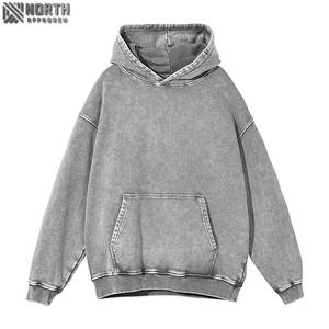 Sudadera Lisa de Invierno 100% Algodón, Estilo Urbano, Corte Regular, Personalizable, Sin Cordones, Premium, Vintage, Transpirable, de Secado Rápido, con Bolsillo - Product Image 4