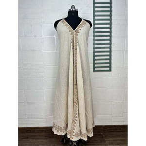 Robe magique en jute bio, style bohème chic, légère, mode durable pour toutes les occasions, vêtements de vacances écologiques - Product Image 1
