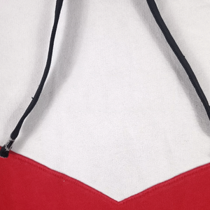 Blanco y Rojo 100% algodón polar invierno pulóver Sudadera con capucha bolsillo sólido sudadera Top para Unisex - Product Image 2