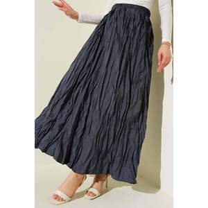 Falda Plisada con Efecto Arrugado, Color Humo, Patrón Regular, Muy Colorida - Product Image 3