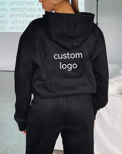 Gran oferta, sudadera personalizada para mujer, chándal deportivo informal con bolsillo, chándal para mujer - Product Image 3